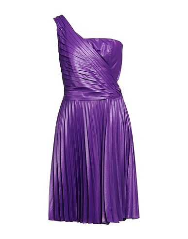 MARC ELLIS Vestito midi Viola 50% Poliestere, 50% Viscosa