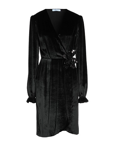 BLUMARINE Midi dress Black 85% Viscose, 15% Silk
