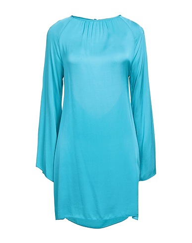 BERNA Kurzes Kleid Azurblau 100% Viskose