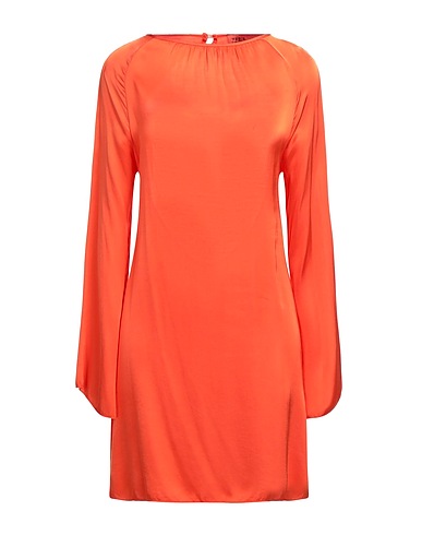 BERNA Short dress Orange 100% Viscose