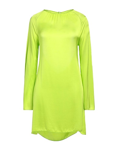 BERNA Short dress Lime green 100% Viscose