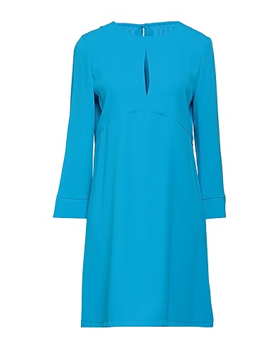 BERNA Vestito corto Azzurro 95% Poliestere, 5% Elastan