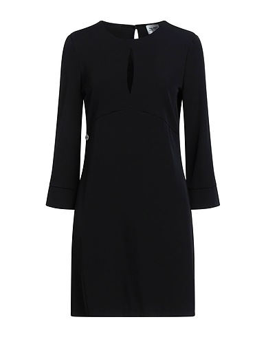 BERNA Short dress Black 95% Polyester, 5% Elastane