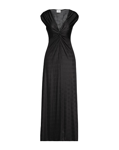 BERNA Long dress Black 92% Polyester, 8% Elastane