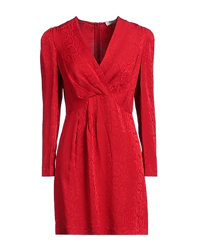SANDRO Kurzes Kleid Bordeaux 100% Viskose