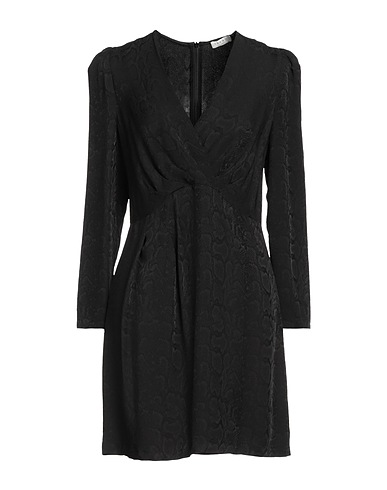 SANDRO Vestito corto Nero 100% Viscosa