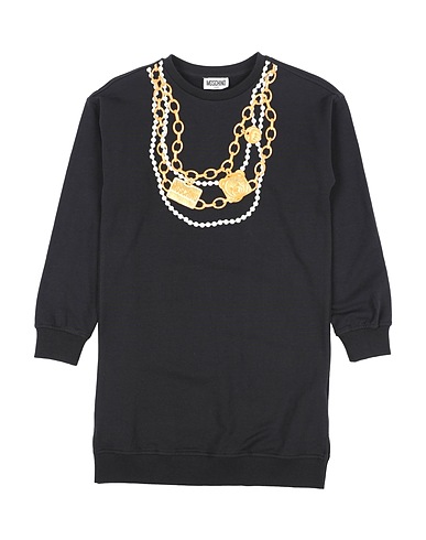 MOSCHINO TEEN Kleid NERO 95% Baumwolle, 5% Elastan