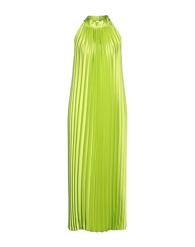 BERNA Long dress Light green 100% Polyester