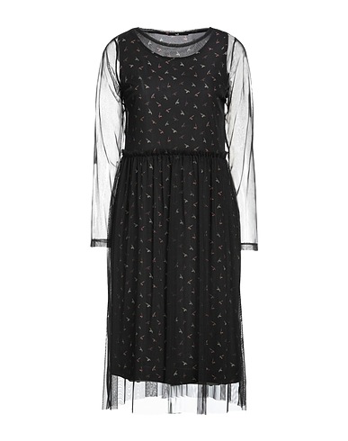 VITTORIA KEY Vestito midi Nero 100% Poliestere