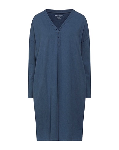 MAJESTIC FILATURES Short dress Blue 67% Cotton, 29% Cashmere, 4% Elastane