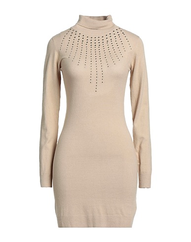 JOHN RICHMOND Vestito corto Beige 50% Viscosa, 28% Poliestere, 22% Nylon