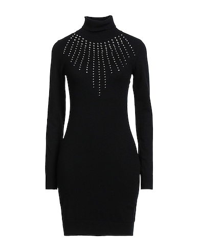 JOHN RICHMOND Kurzes Kleid Schwarz 50% Viskose, 28% Polyester, 22% Nylon