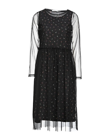 VITTORIA KEY Midi dress Black 100% Polyester