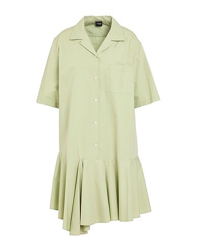 ASPESI Shirt dress Light green 100% Cotton