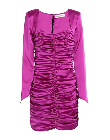 NINEMINUTES Vestito corto Malva 97% Poliestere, 3% Elastan