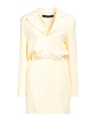 FEDERICA TOSI Short dress Ivory 50% Acetate, 50% Viscose, Polyester
