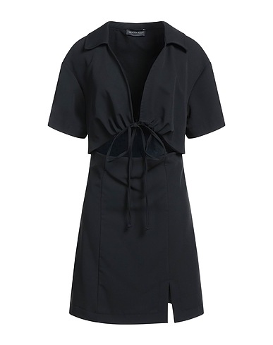 VANESSA SCOTT Short dress Black 78% Polyester, 18% Viscose, 4% Elastane