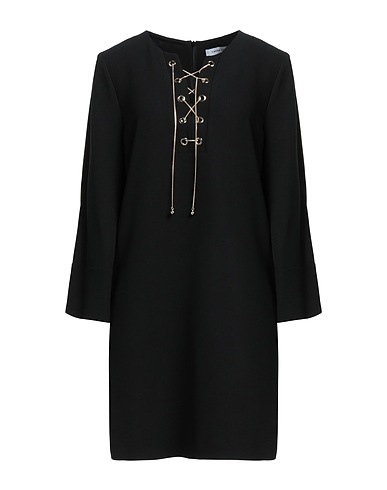 SIMONA CORSELLINI Short dress Black 94% Polyester, 6% Elastane