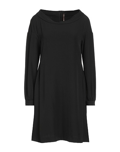 MANILA GRACE Kurzes Kleid Schwarz 96% Polyester, 4% Elastan