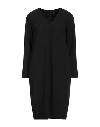 MANILA GRACE Short dress Black 75% Polyester, 23% Viscose, 2% Elastane
