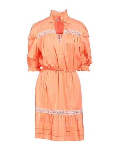 SIMONA CORSELLINI Short dress Salmon pink 100% Cotton