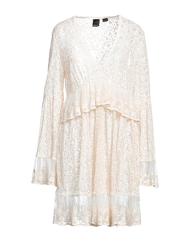 PINKO Short dress Beige 55% Cotton, 45% Viscose