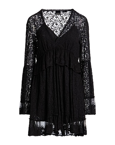 PINKO Robe courte Noir 55% Coton, 45% Viscose
