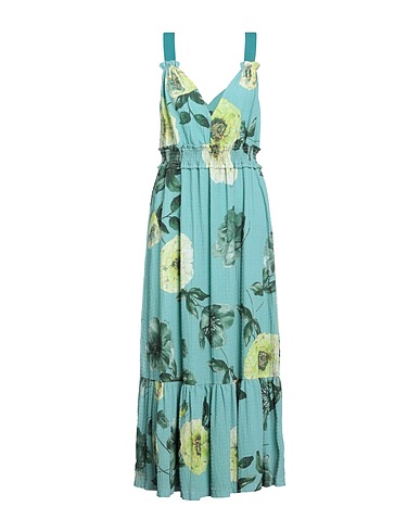 PINKO Long dress Turquoise 100% Polyester