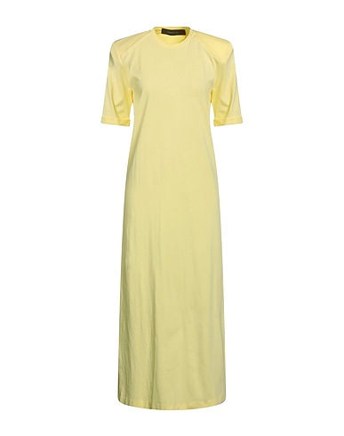 FEDERICA TOSI Midi dress Yellow 100% Cotton