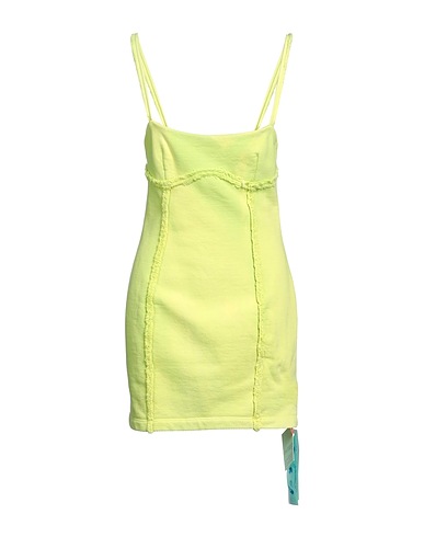 OFF-WHITE™ Vestito corto Giallo pastello 100% Cotone