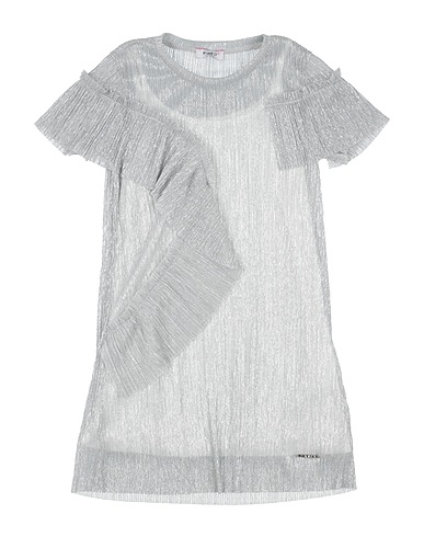 PINKO UP Dress Silver 96% Cotton, 4% Elastane
