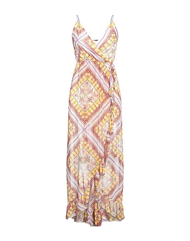 VANESSA SCOTT Long dress Yellow 100% Polyester