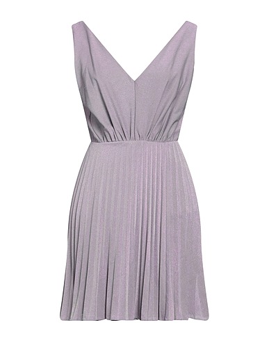 VANESSA SCOTT Short dress Lilac 95% Polyester, 5% Elastane