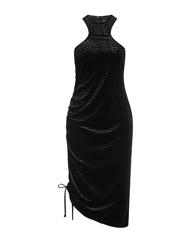 HAN KJØBENHAVN Midi dress Black 95% Polyester, 5% Elastane