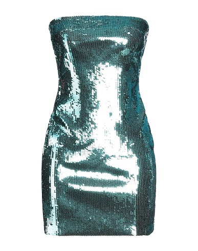 LOEWE PAULA'S IBIZA Short dress Turquoise 82% Viscose, 11% Polyamide, 4% Polyester, 3% Elastane