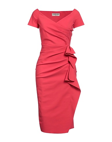 CHIARA BONI LA PETITE ROBE Midi dress Coral 72% Polyamide, 28% Elastane