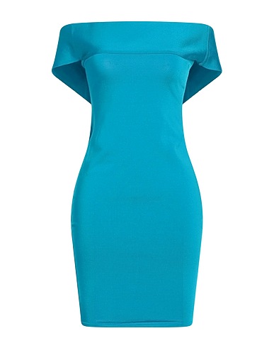 ALEXANDRE VAUTHIER Short dress Azure 80% Viscose, 18% Polyamide, 2% Elastane