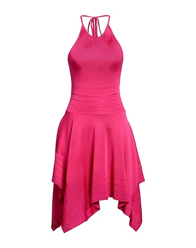 ALEXANDRE VAUTHIER Short dress Fuchsia 98% Viscose, 2% Elastane, Brass, Glass