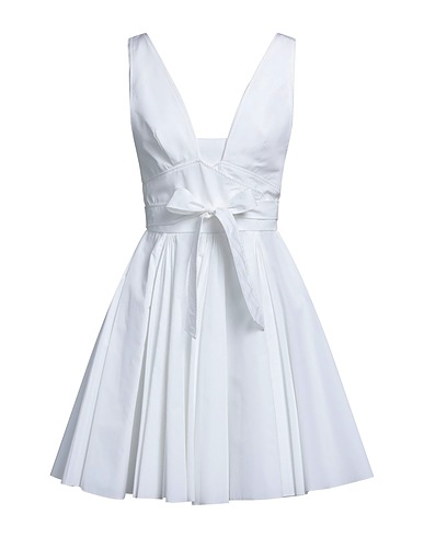 GIOVANNI BEDIN Kurzes Kleid Weiß 100% Baumwolle