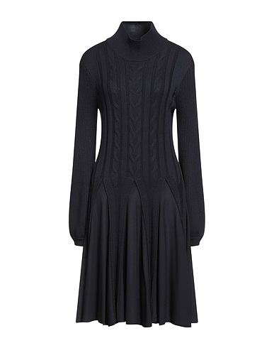 EMPORIO ARMANI Vestito corto Blu notte 100% Lana Vergine, Poliestere