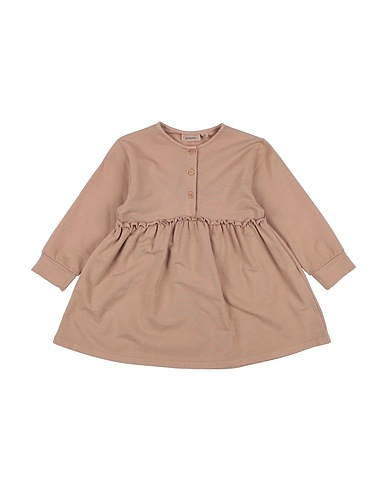 LIL' ATELIER Dress Light brown 95% Organic cotton, 5% Elastane