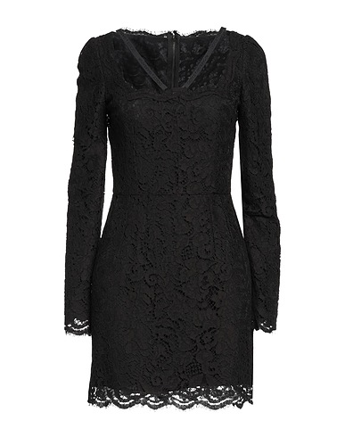 DOLCE&GABBANA Short dress Black 50% Cotton, 41% Viscose, 9% Polyamide