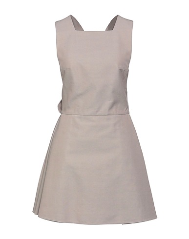PATOU Short dress Taupe 54% Cotton, 46% Wool