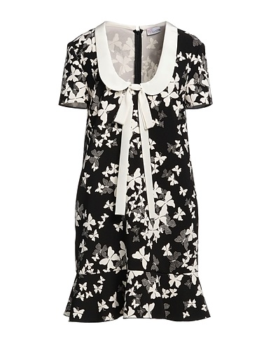 REDValentino Short dress Black 92% Polyester, 8% Elastane