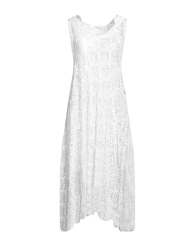UN-NAMABLE Midi dress White 100% Cotton