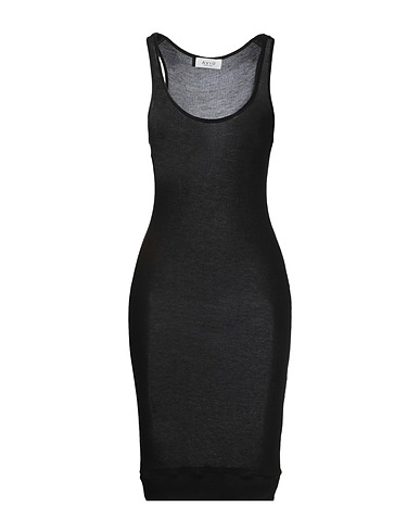 AVIÙ Short dress Black 85% Viscose, 15% Silk