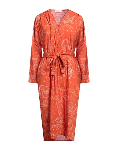 ROSEANNA Midi dress Rust 100% Cotton