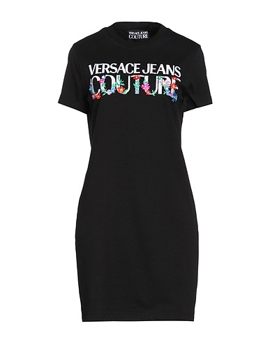 VERSACE JEANS COUTURE Short dress Black 100% Cotton