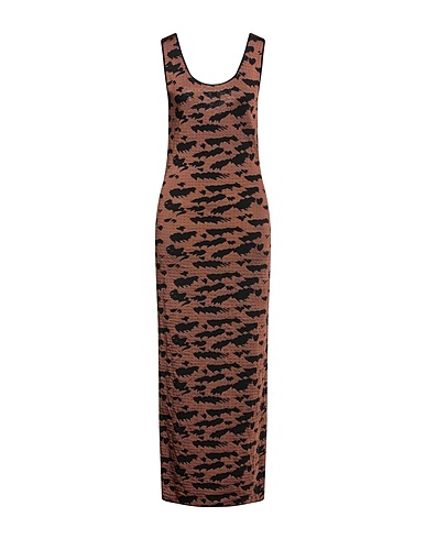 NANUSHKA Langes Kleid Braun 88% Rayon, 12% Elastan