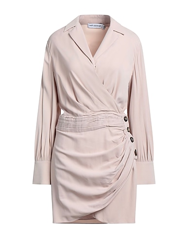 SELF-PORTRAIT Short dress Blush 95% Viscose, 5% Elastane
